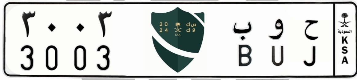 لوحة ح و ب 3003